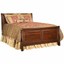 kincaid carriage house traditional cherry patina sleigh bed king size 60-152
