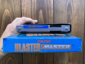 Blaster Master Nintendo 1988 NES Sunsoft Game Cartridge Sleeve & Box Tested Rare