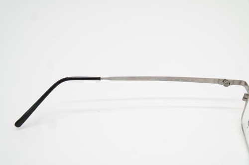Vintage Brille Lagerfeld 4357 Silber Eckig Brillengestell eyeglasses - Picture 5 of 6