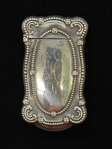 Victorian, AHR Signed, Good Condition 0.925 Sterling Silver, Matchstick Safe, NR