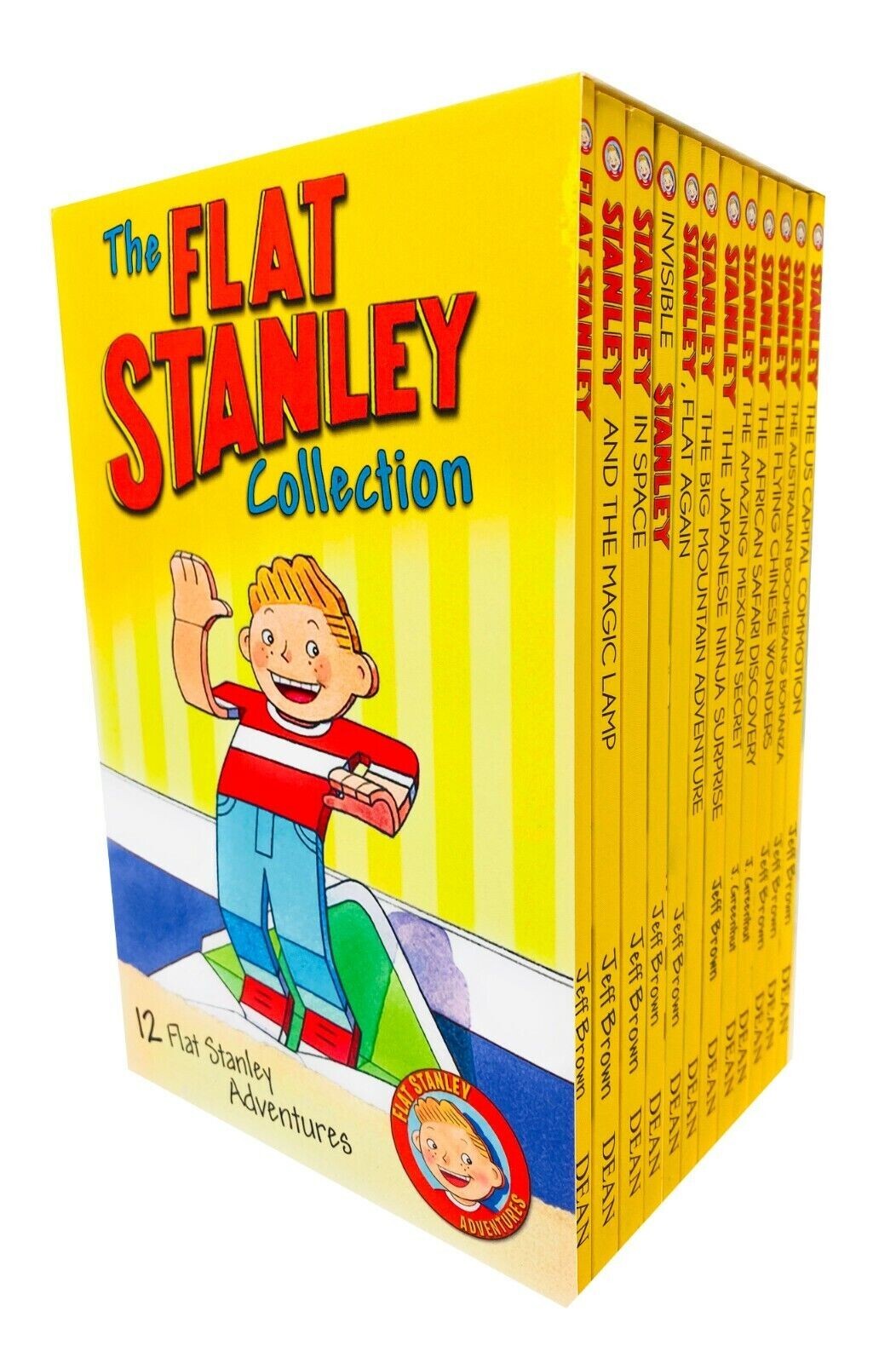 The Flat Stanley Adventures Series Collection 12 Book Box Set by Jeff Brown NEW