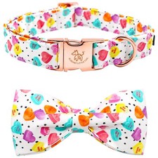Valentine's Dog Collar Dog Collar with Bow Heart Dog Collar Cute Girl or Boy ...