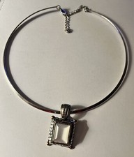 Women s Jewelry Vintage Silver Tone Choker Pendant Necklace