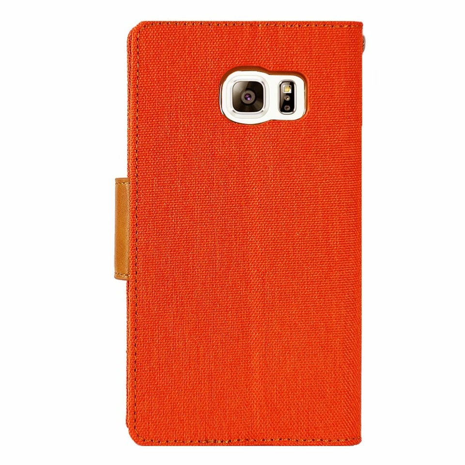 Funda Xperia Protección contra Caídas GOOSPERY Lona Diario Denim Naranja Foto 2 de 3