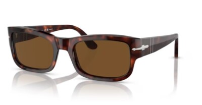 Persol 0PO3326S 24/57 Havana/Brown Polarized Rectangular 