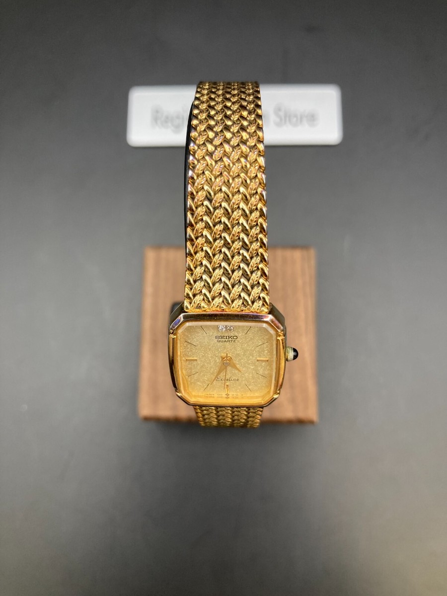 N Mint/New Batt] SEIKO Exceline 7321-5910 Ladies Vintage