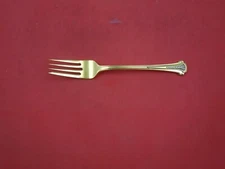 Adamas Vermeil Gold by Kirk Sterling Silver with Diamonds Salad Fork 7"