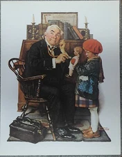 Norman Rockwell 50 Favorites Poster "Doctor and Doll"1929