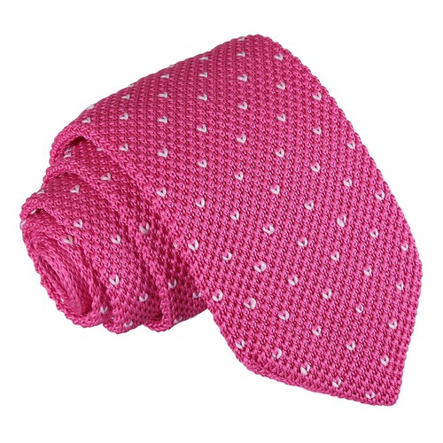 Corbata Delgada Tejida Tejida Lisa Patrón Liso Rayas Puntos Moderna por DQT - Imagen 5 de 35