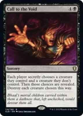 *foil CALL TO THE VOID 118 Baldur's Gate Commander MTG Magic Gathering