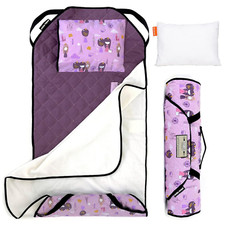 Kids Nap Mat Violet, Toddler Preschool Daycare Bedding Cover, Blanket and Pillow