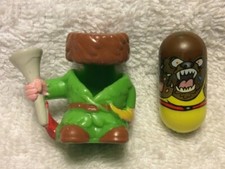 2004 Mighty Beanz Bodz S1: 251 Wrestling Bear Bean  Wild Frontier Bod Lt Grn 