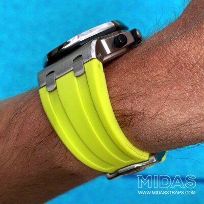 Acid Green 42mm Audemars Piguet  Royal Oak Offshore & Diver  Rubber Watch Strap