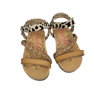 Blowfish Malibu Otsi Sandals Beauty Braid Leopard Print Straps - Main Image