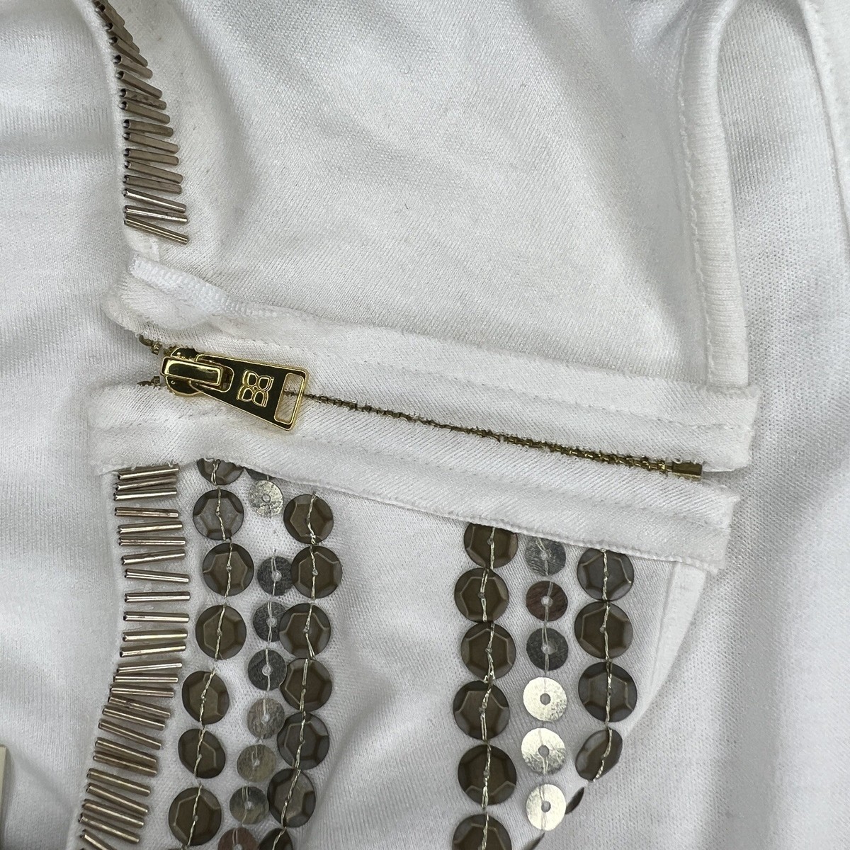 bcbg white beaded dress Dream With Me