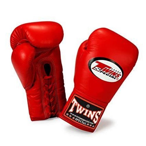Guantes de Boxeo Especiales Gemelos con Cordones Cuero Muay Thai BGLL1 Hechos en TH, 10-14 OZ - Imagen 4 de 13