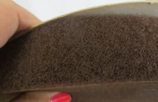1 1/2" VELCRO® Brand Loop Side ONLY Sew On Chestnut Brown Strip 5 Yards