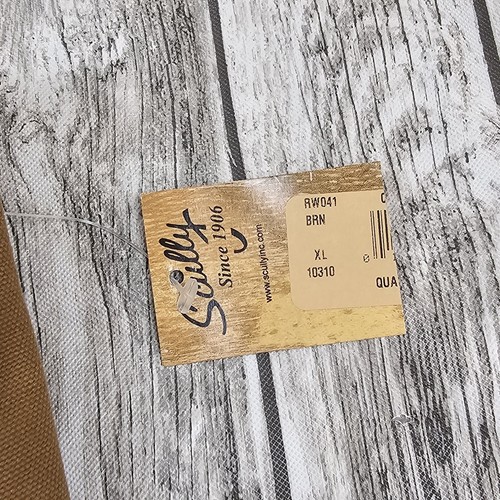 Mens XL Vintage Scully Vest Tan Canvas Retro Gorp Lined Western Work Wear NEW! - Picture 4 of 7