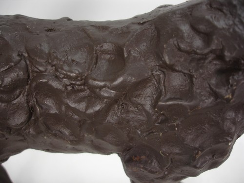 CAST IRON GIRAFFE PAIR SCULPTURE STATUE HEAVY BRONZE FINISH 15.75" & 12" TALL - Picture 9 of 12