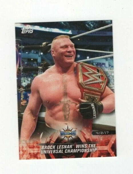 2015 Topps WWE Wrestling BROCK LESNAR #19 - Image 4 of 4