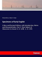 Richard Morris (U. A.) | Specimens Of Early English | Taschenbuch | Englisch