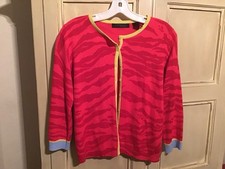 EXPRESS a woman  s Red Acrylic Cardigan M runs Small EUC