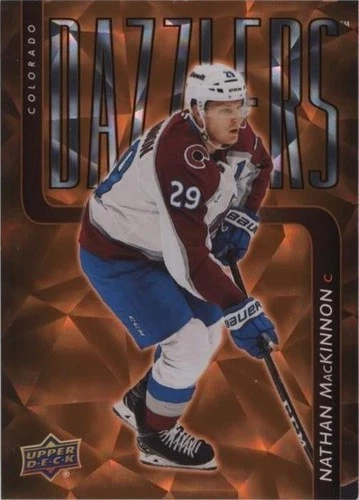 2025-26 Upper Deck Series 2 - Dazzlers Nathan MacKinnon #DZ-59 Orange