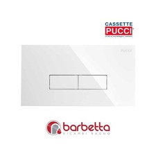 PLACCA CASSETTA PUCCI ECO SLIM A PARETE  BIANCO DUE PULSANTI 80179560