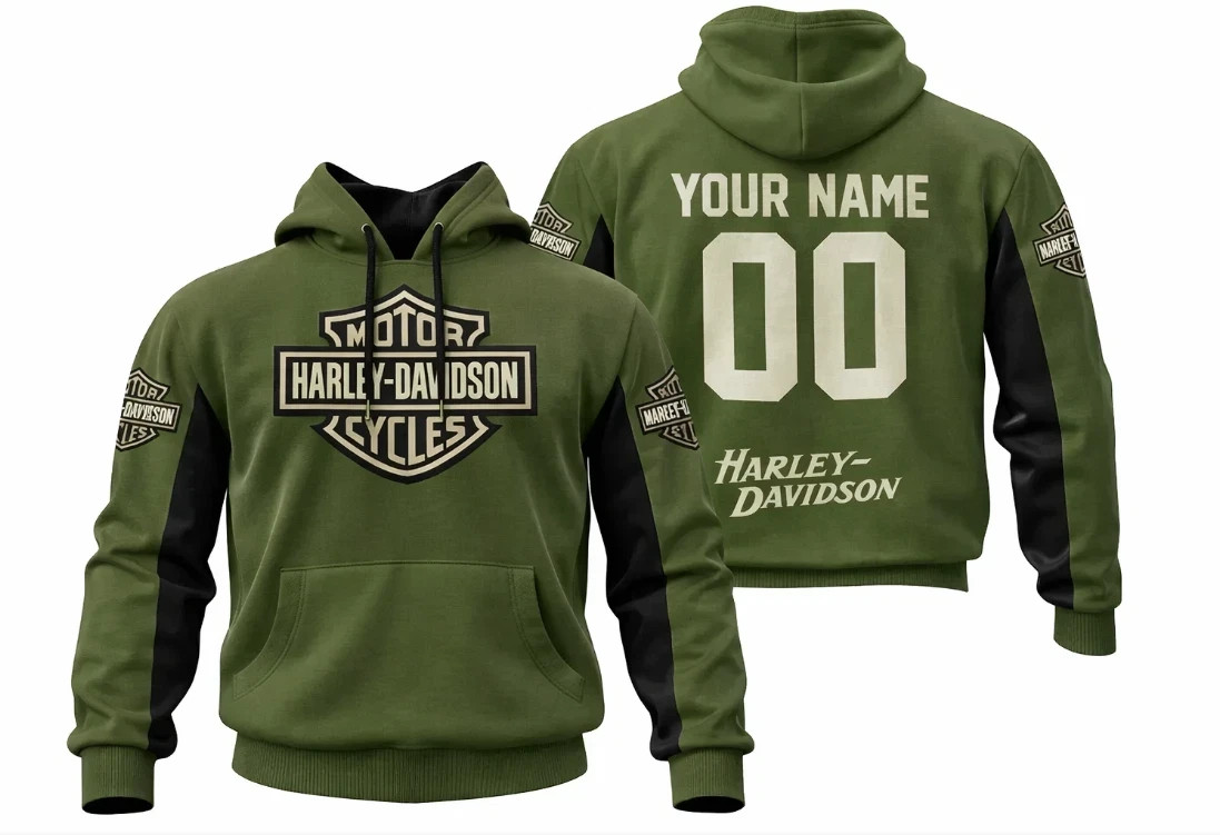 Personalized Harley Racing Davidson 3D Hoodie , Unisex Adults S