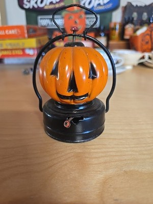 Vintage Pumkin Lantern 60's Battery Powered Still Working