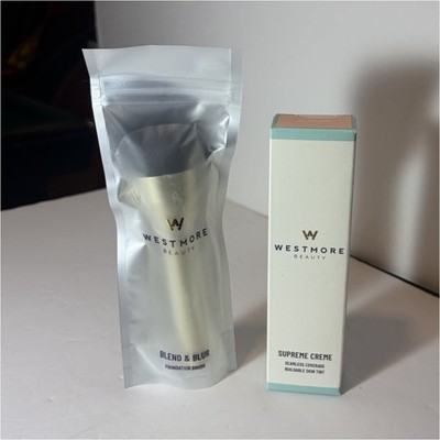 Westmore Beauty Supreme Creme Day Moisturizer Hyaluronic Acid 1.7 fl oz + brush