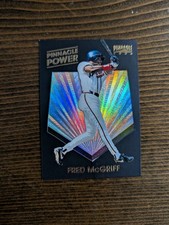 1996 Pinnacle Baseball Fred McGriff Pinnacle Power #12. Atlanta Braves. Hof. Nm+