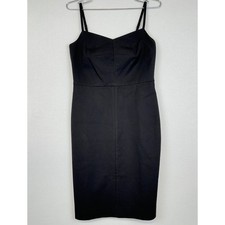 Banana Republic Sweetheart Sheath Dress Black Midi Women's 2P