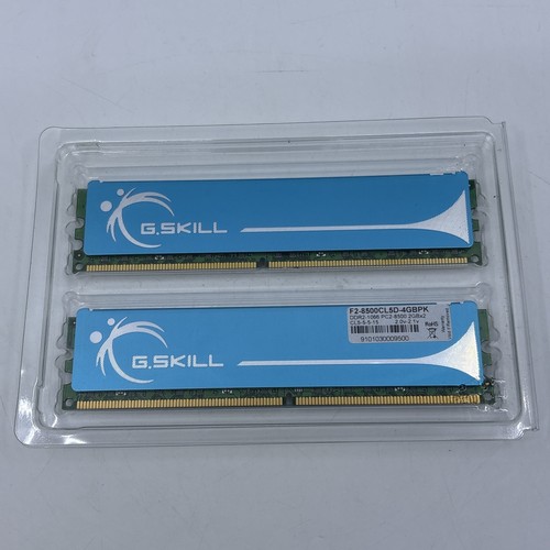 Kit 4 Go (2 x 2 Go) G.Skill F2-8500CL5D-4 Go PC DDR2 1066 de bureau DIMM PC2-8500U RAM - Photo 6/7