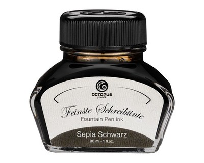 30ml Füllhaltertinte Schreibtinte f Füllhalter Füllertinte Sepia Schwarz