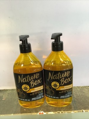 Nature Box SHAMPOO with 100% COLD PRESSED macadamia OIL (2 BOTTLES) 13 oz ea