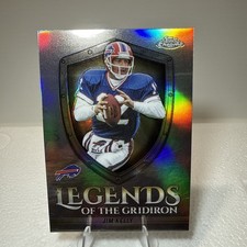 2025 Topps Chrome - Jim Kelly Legends of The Gridiron Refractor - Buffalo Bills