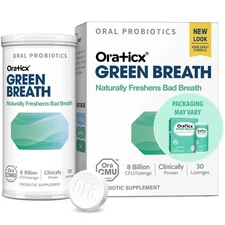 Green Breath Oral Care Probiotics, Naturally Support Freshens Bad Breath & He...