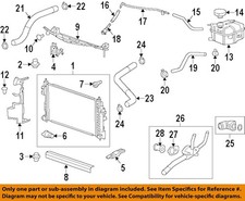 GM OEM 14-20 Impala Cooling Radiator Components-Upper Baffle 23200187