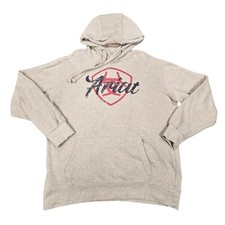 Ariat ReAL Shield Logo Hoodie Women's Medium Oatmeal Heather Tan Pullover 2.0