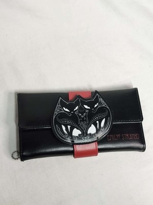Emily The Strange Wallet coin Purse Black Cat Y2k