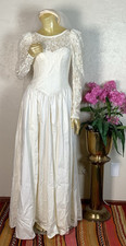 MINT Vintage 1992 Laura Ashley Cotton Sateen Wedding Dress with Veil  Catalog