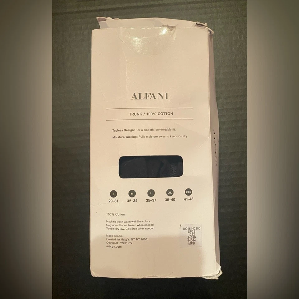 Paquete de 4 calzoncillos boxer Alfani para hombre en negro talla pequeña 29-31 nuevos con etiquetas Foto 3 de 4