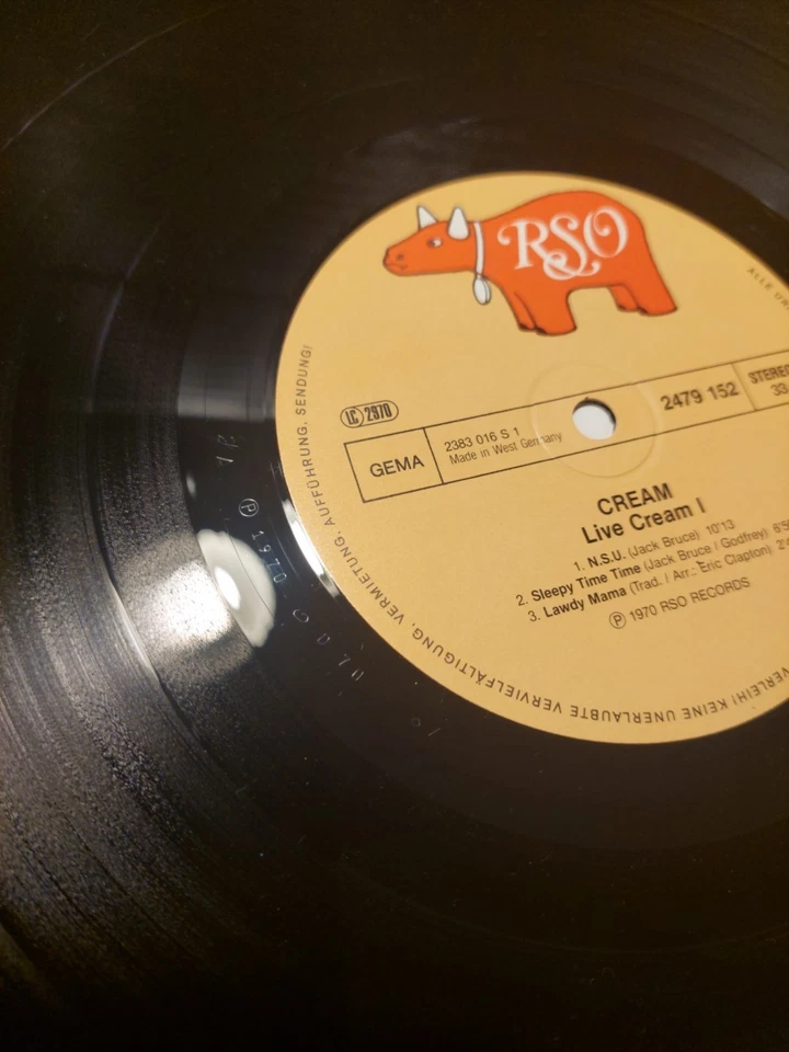 UNUSED Cream Live LP NR. 2479152 GER 1970 Sleeve/Vinyl = M - Bild 4 von 4
