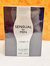 Sensual By Johan B Men Cologne EDT Spray 2.8oz / 85ml NIB Sealed as Pic