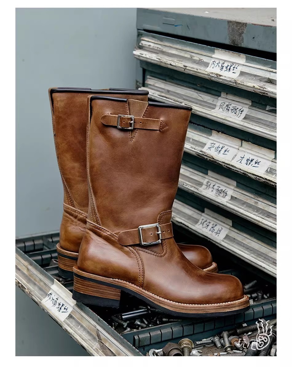 Alaska Outfitters RAY KWOK 26601 Custom Engineer Boots Teacore
