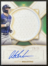 2021 Topps Definitive Autograph Relics Green #ARC-AM Austin Meadows 25/25
