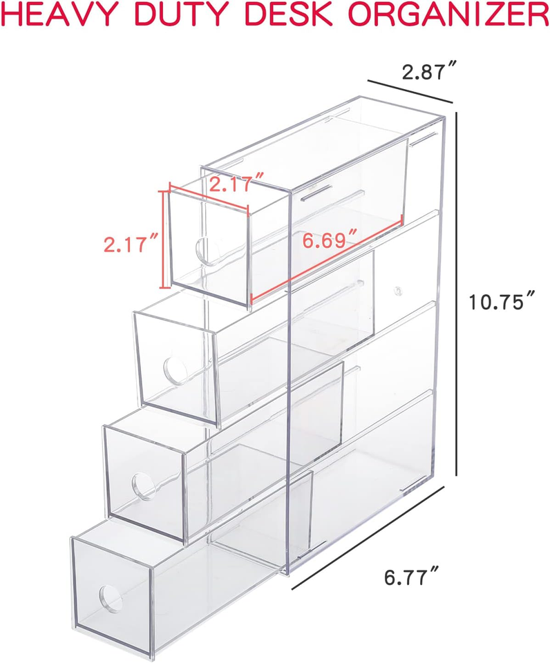 6 pezzi di organizer per cassetti, organizer per cassetti antiscivolo