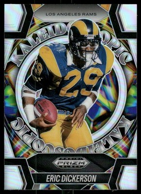 2025 Panini Prizm Black #8 Eric Dickerson Kaleidoscopic Silver