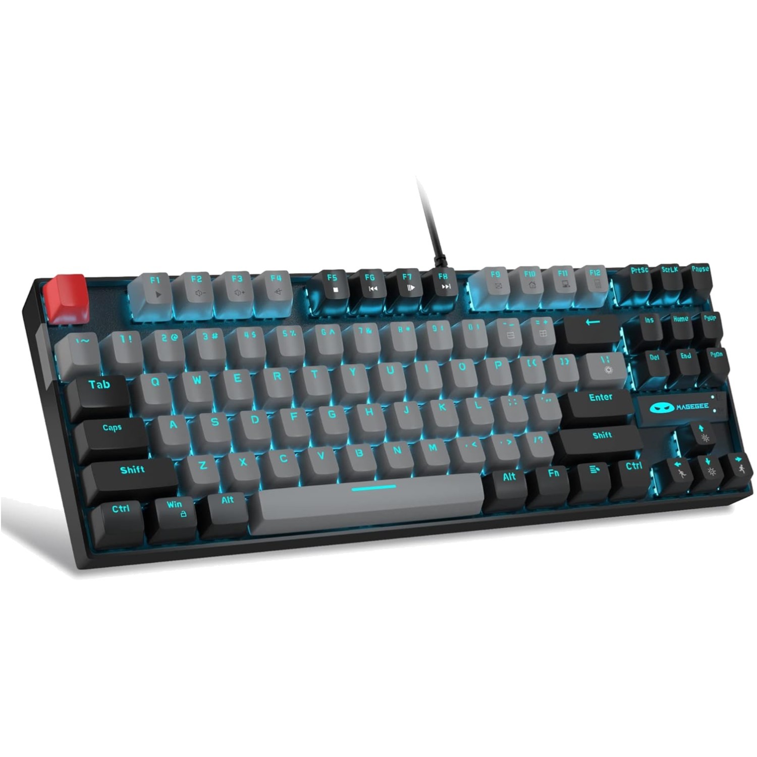 87-Key TKL Gaming Keyboard - Compact, Ergonomic & Backlit, P
